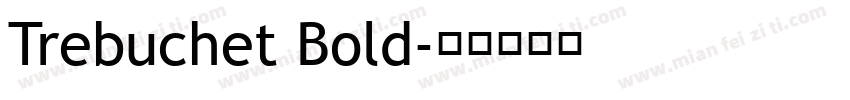 Trebuchet Bold字体转换